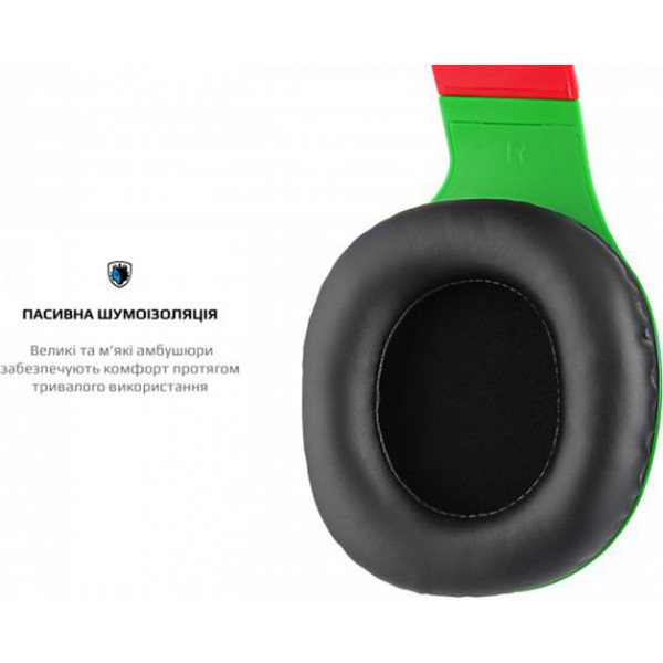 Фото - Наушники полноразмерные проводные Sades SA-721 Spirits Rasta (sa721rsj)