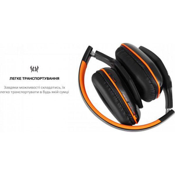 Фото - Наушники полноразмерные беспроводные Kotion EACH B3506 Black/Orange (ktb3506bt)
