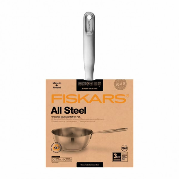Фото - Сотейник Fiskars All Steel 20 см (1064748)
