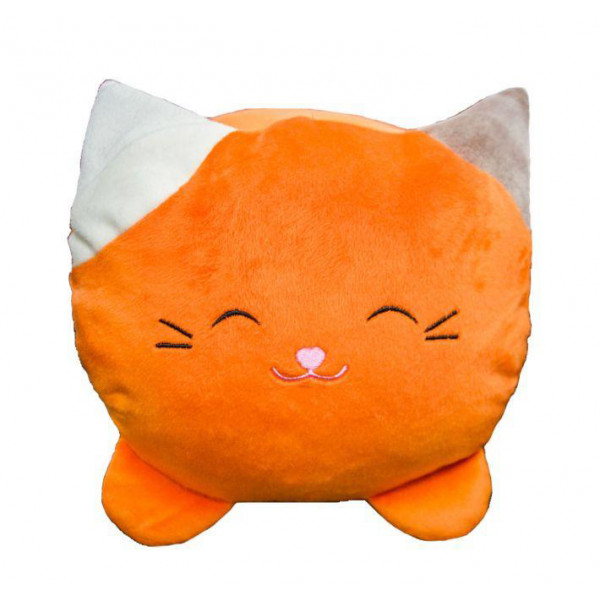 Фото - Подушка декоративная Прованс обнимашка оранжевая Кошка 50х25 см (027966)