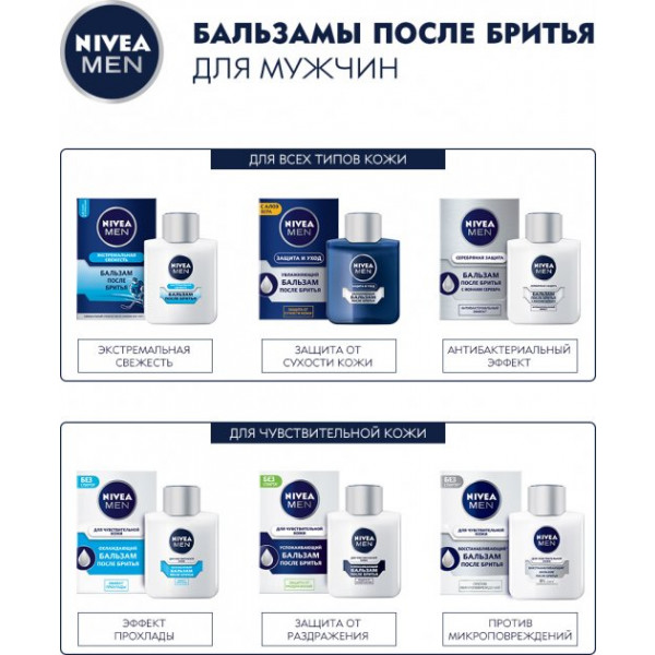 Фото - Бальзам после бритья NIVEA для чувствительной кожи 100 мл