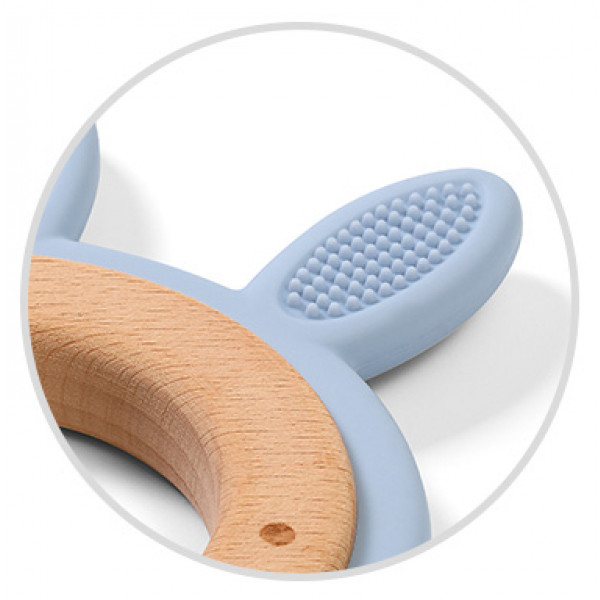 Фото - Прорезыватель BabyOno Зайчик Голубой (1076/03)