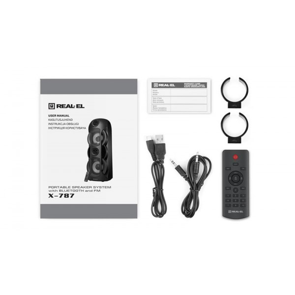 Фото - Портативная акустика REAL-EL X-787 Black