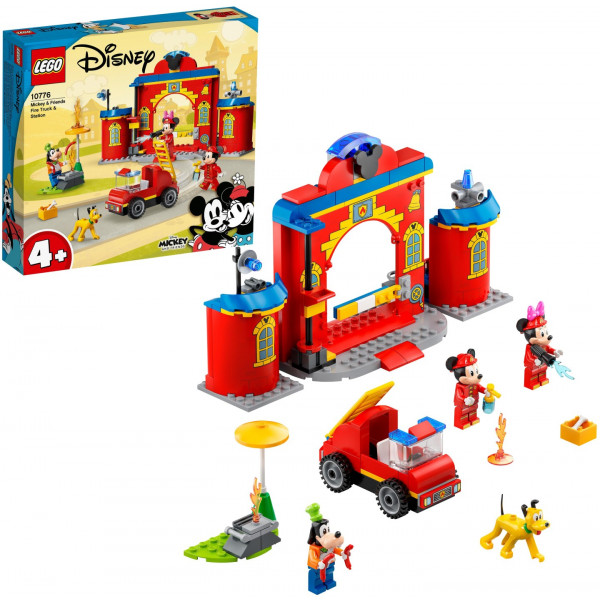 Фото - Конструктор LEGO Mickey and Friends Пожарная часть и машина Микки и его друзей (10776)