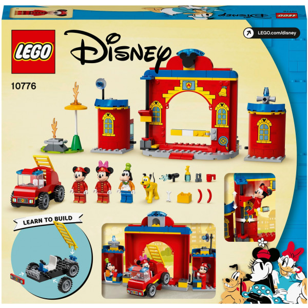Фото - Конструктор LEGO Mickey and Friends Пожарная часть и машина Микки и его друзей (10776)