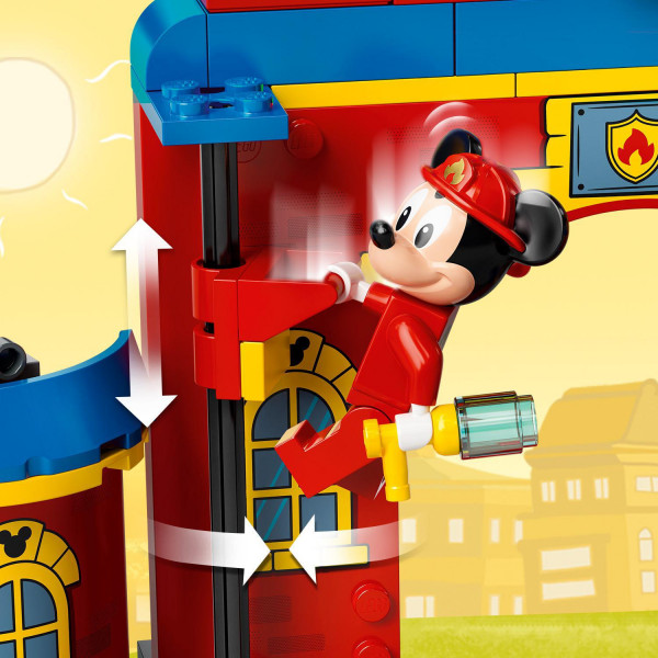 Фото - Конструктор LEGO Mickey and Friends Пожарная часть и машина Микки и его друзей (10776)