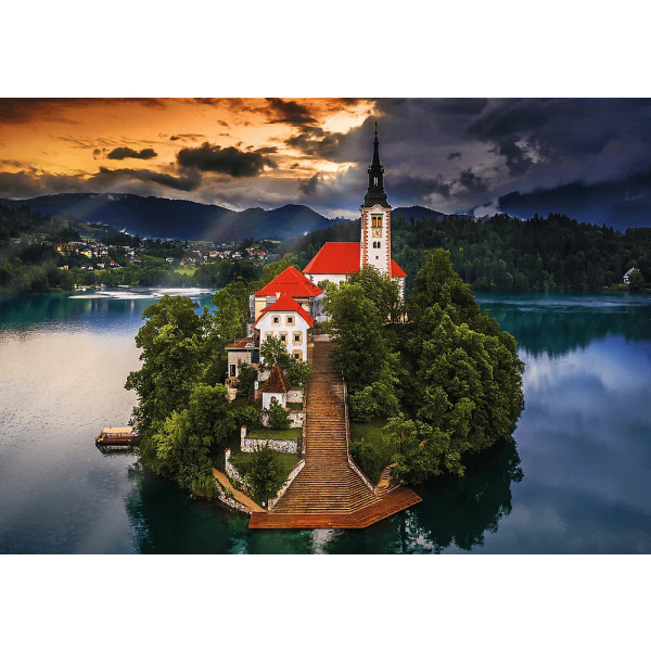 Фото - Пазлы картонные (8+) Trefl Фото Одиссея - "Озеро Блед / Словения" 1000 элм. (10797)