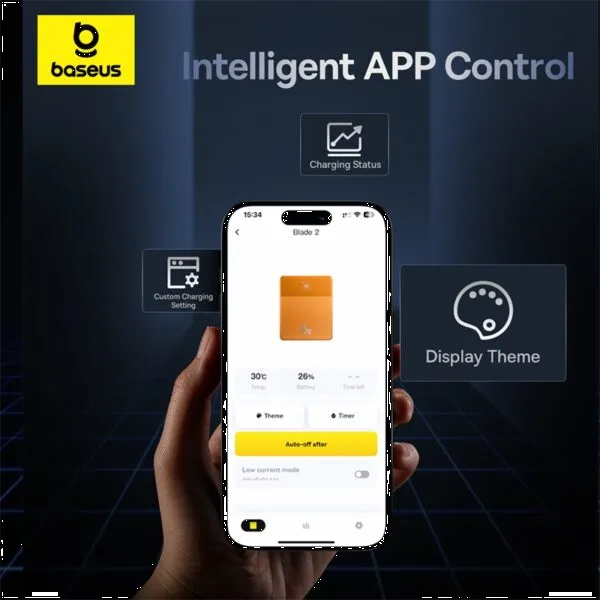 Фото - Батарея мобильная Baseus Blade2 Fast-Charging Power Bank with Digital Display Intelligent Edition 12000mAh 65W Mariana Blue (P10063801323-00)