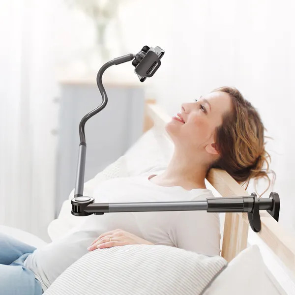 Фото - Подставка для мобильного устройства Baseus Otaku life rotary adjustment lazy holder Pro gray (LUZQ000013)