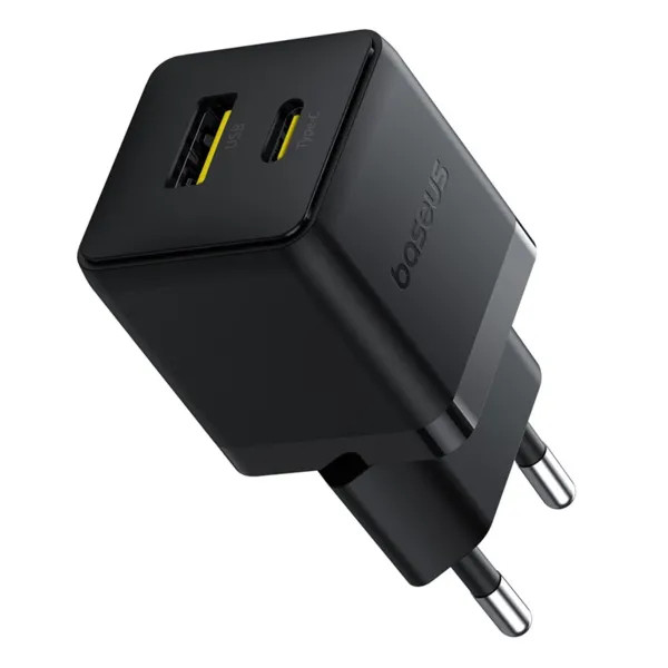 Фото - Сетевое зарядное устройство Baseus Palm Fast Charger Type-C+USB 30W (P1011160A113-01)