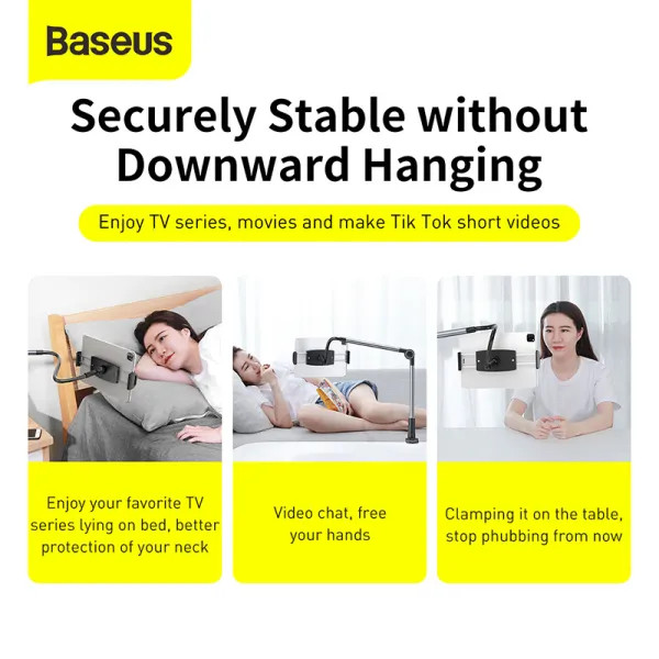 Фото - Подставка для мобильного устройства Baseus Otaku life rotary adjustment lazy holder Pro gray (LUZQ000013)