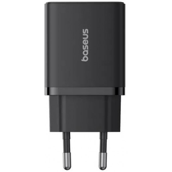 Фото - Сетевое зарядное устройство Baseus Cube Fast Charger C+U 30W EU Cluster Black (P10111404113-00)