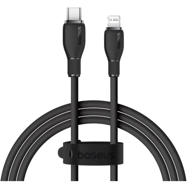 Фото - Кабель синхронизации данных Baseus Pudding Series Fast Charging Cable Type-C to iP 20W 1.2m Cluster Black (P10355701111-00)