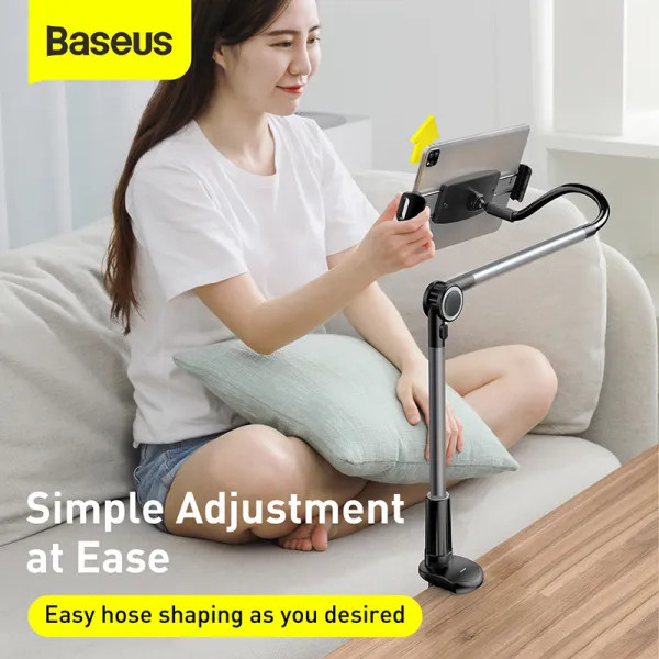 Фото - Подставка для мобильного устройства Baseus Otaku life rotary adjustment lazy holder Pro gray (LUZQ000013)