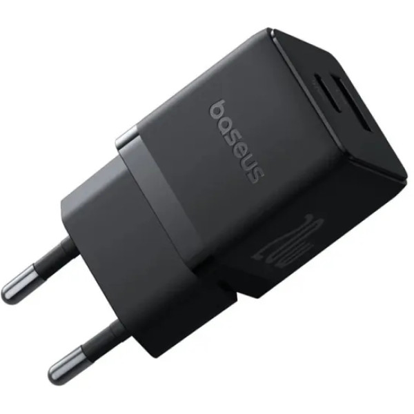 Фото - Сетевое зарядное устройство Baseus Palm Fast Charger Type-C+USB 20W (P10111608113-01)