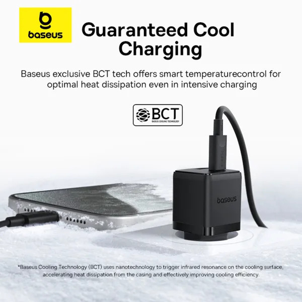 Фото - Сетевое зарядное устройство Baseus Palm Fast Charger Type-C+USB 30W (P1011160A113-01)