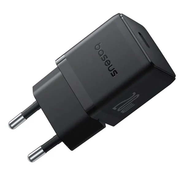 Фото - Сетевое зарядное устройство Baseus Palm Fast Charger 1C 20W EU Cluster Black (P10111602113-01)