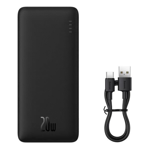 Фото - Батарея мобильная Baseus Airpow Fast Charge Power Bank 10000mAh 20W Black (PPQD090001)