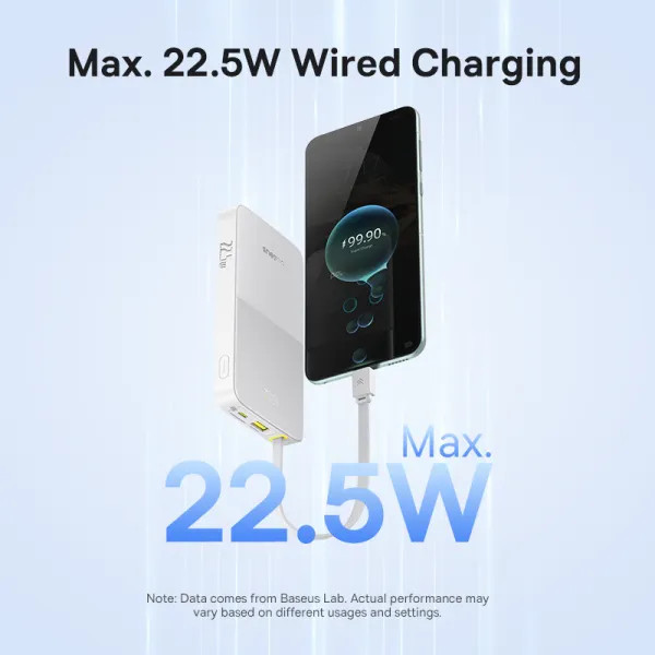 Фото - Батарея мобильная Baseus EnerFill Bipow2 Pro 22.5W 10000mAh White (E0027601)