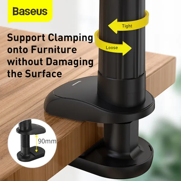 Фото - Подставка для мобильного устройства Baseus Otaku life rotary adjustment lazy holder Pro gray (LUZQ000013)