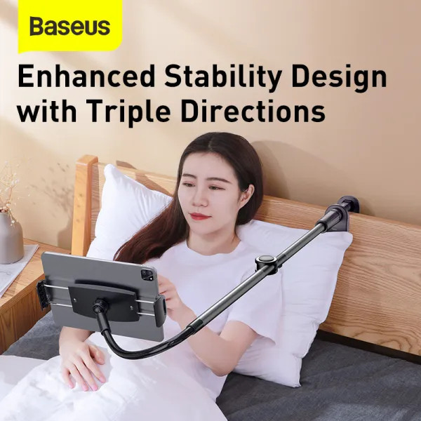 Фото - Подставка для мобильного устройства Baseus Otaku life rotary adjustment lazy holder Pro gray (LUZQ000013)