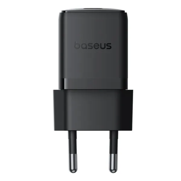 Фото - Сетевое зарядное устройство Baseus Palm Fast Charger 1C 20W EU Cluster Black (P10111602113-01)
