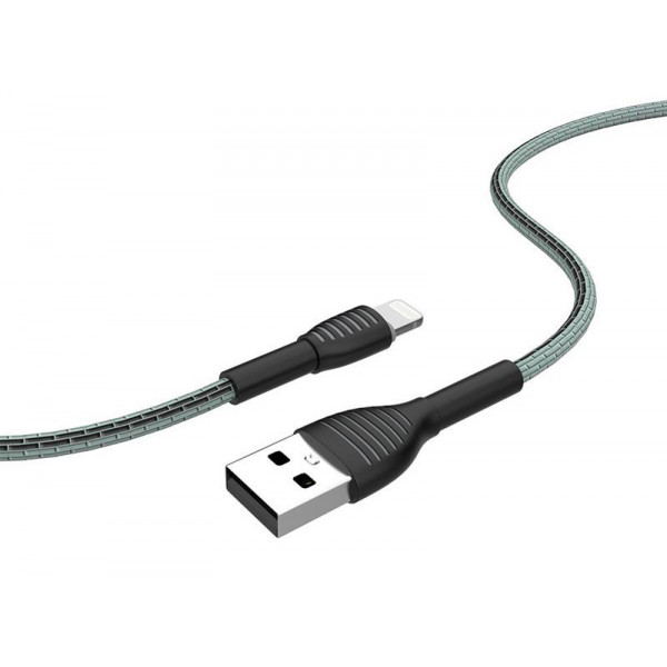 Фото - Кабель синхронизации данных Colorway USB-Lightning 3А, 1м, Gray (CW-CBUL041-GR)
