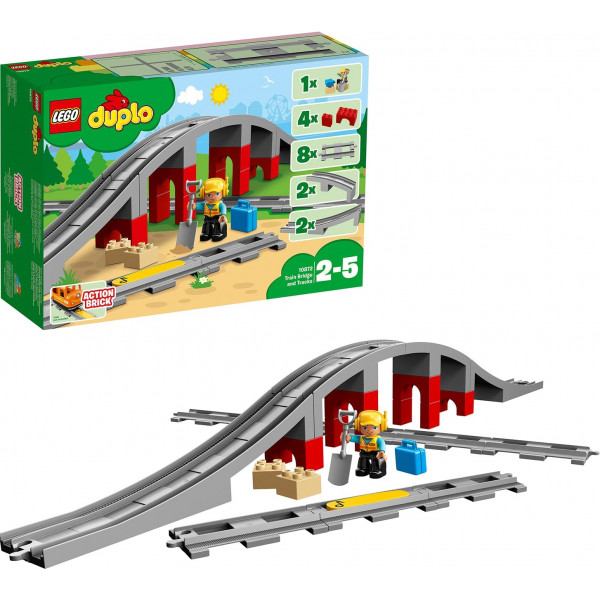 Фото - Конструктор LEGO DUPLO Железнодорожный мост (10872)