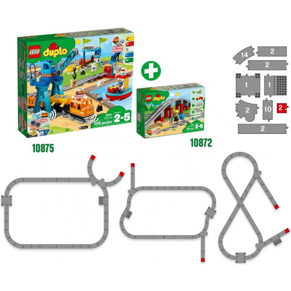 Фото - Конструктор LEGO DUPLO Железнодорожный мост (10872)