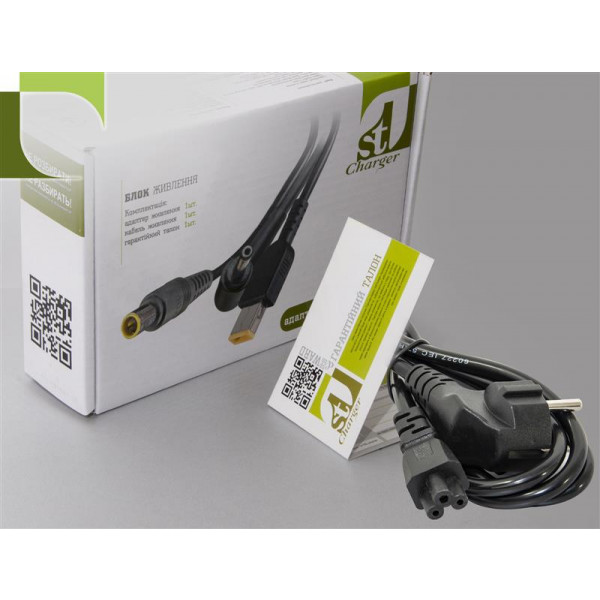Фото - Зарядное устройство для ноутбука 1stCharger Samsung 40W 12V 3.33A 2.5x0.7 силовой кабель (AC1STSA40WB)