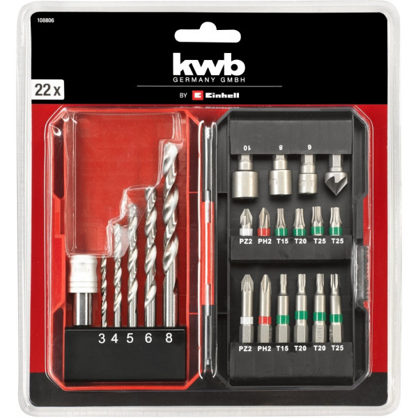 Фото - Набор бит для отвертки Einhell 22 шт. (108806)