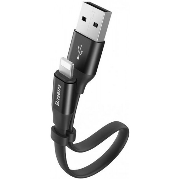 Фото - Кабель синхронизации данных Baseus Nimble USB-Lightning 0.23m Black (CALMBJ-B01)