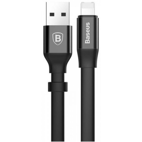 Фото - Кабель синхронизации данных Baseus Nimble USB-Lightning 0.23m Black (CALMBJ-B01)