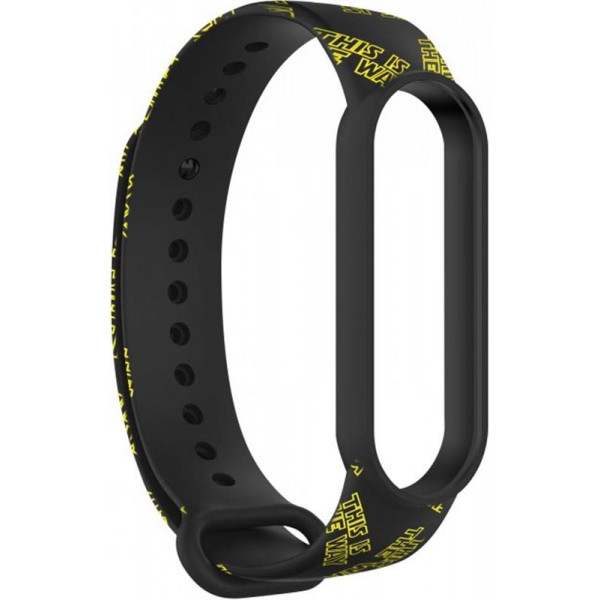 Фото - Ремешок для фитнес-браслета Armorstandart for Xiaomi Mi Band 6/5 Dark Lord Plea Black (ARM59263)
