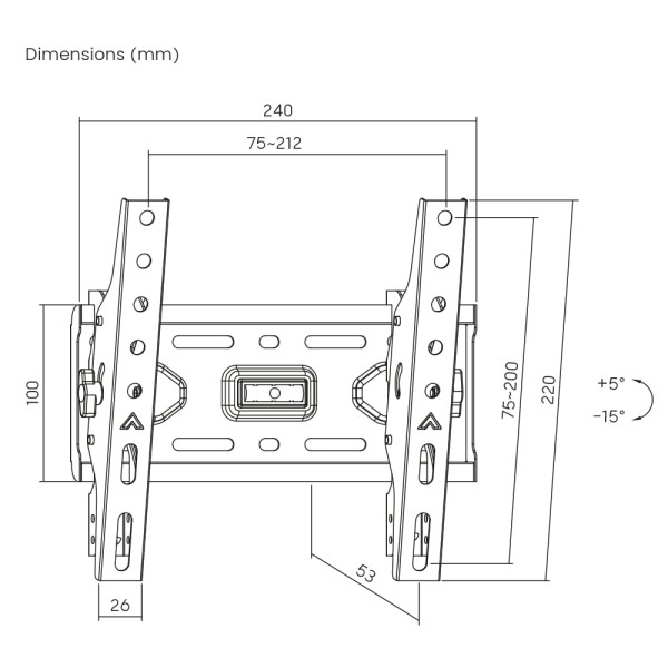 Фото - Крепление для телевизора Brateck KL36-22T