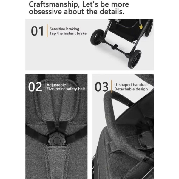 Фото - Коляска прогулочная 525Baby Grey