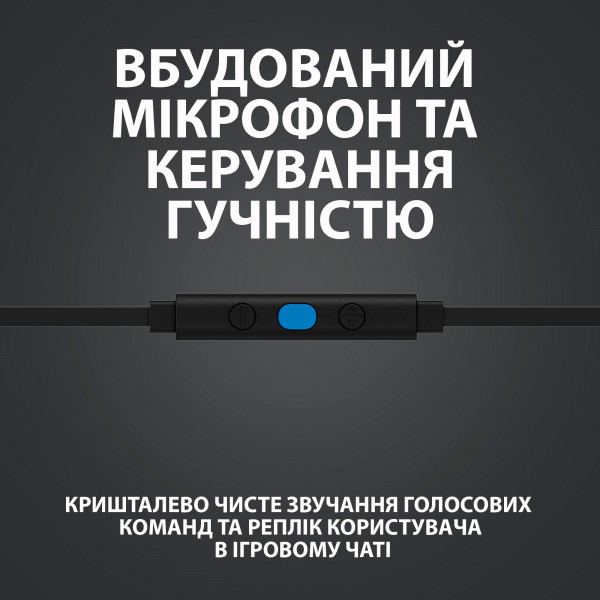 Фото - Наушники вкладыши проводные Logitech G333 Black (981-000924)