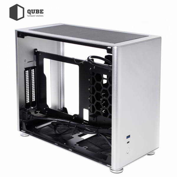 Фото - Корпус QUBE A4 Aluminum Silver (QBA4I_WSNU3)