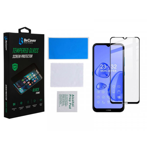 Фото - Защитное стекло для смартфона BeCover for Nokia 1.4 Black (706902)