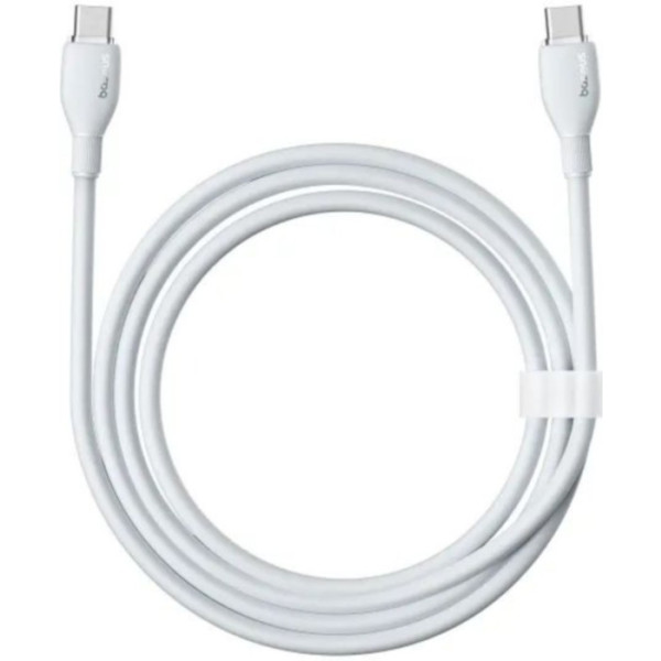 Фото - Кабель синхронизации данных Baseus Type-C/Type-C 100W 2m White (P10355702221-01)