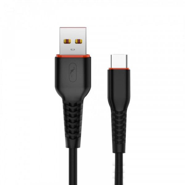 Фото - Кабель синхронизации данных SkyDolphin S54T Soft USB - Type-C 1 м Black (USB-000430)
