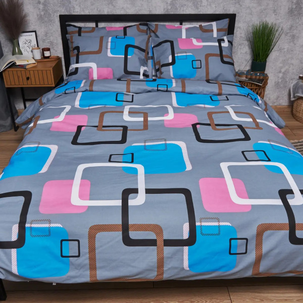 Фото - Пододеяльник двуспальный евро Moon&Star Бязь Gold Люкс Retro Vibes King Size 220x240 см (MS-870000714)