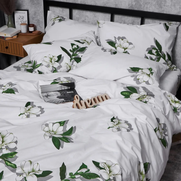 Фото - Пододеяльник двуспальный евро Moon&Star Бязь Gold Люкс Wisteria White 200x220 см (MS-870000813)