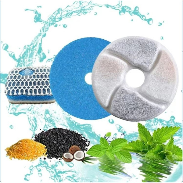 Фото - Фильтр для поилок PetChois WF1 White&Blue 4 шт.