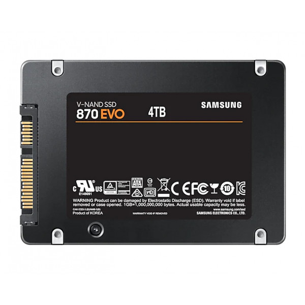 Фото - SSD-накопитель внутренний Samsung SATA 2.5" 4TB 6GB/S/870 EVO (MZ-77E4T0B/EU)