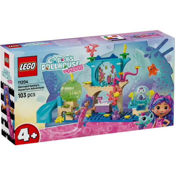 Фото - Конструктор LEGO  Gabby's Dollhouse Аквариумные приключения русалочки Габби (11204)