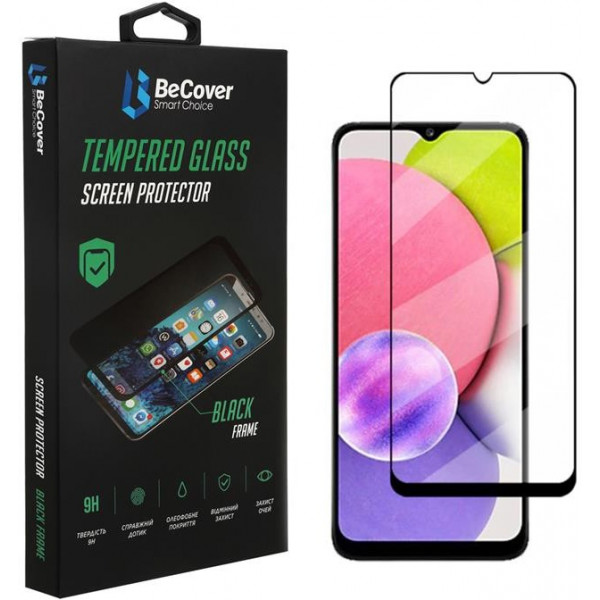 Фото - Защитное стекло для смартфона BeCover for Samsung Galaxy A03 Core SM-A032 Black (707102)