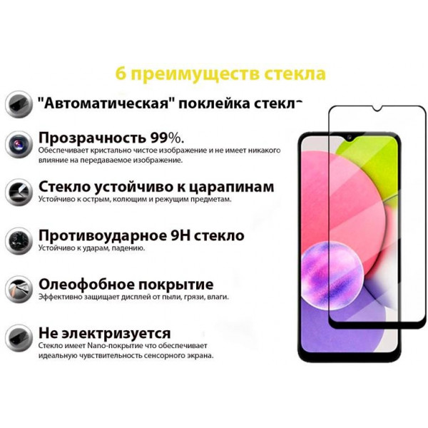 Фото - Защитное стекло для смартфона BeCover for Samsung Galaxy A03 Core SM-A032 Black (707102)