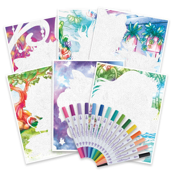 Фото - Набор для бумажного творчества Nebulous Stars Раскраска по номерам: звездные тайны (11382)