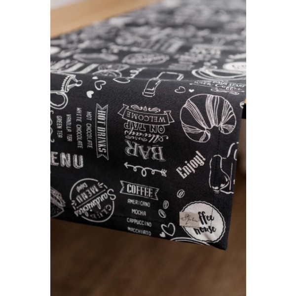 Фото - Скатерть раннер Прованс Breakfast black 40х120 см (039617)